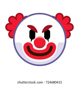 Vector Cartoon Clown Emoji Isolated On Stock Vector (Royalty Free ...