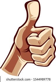 vector cartoon colored flat Like hand