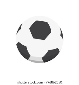 Vector cartoon colorful ball isolated illustration.
