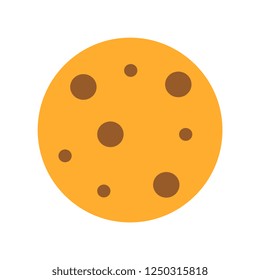 Vector Cartoon Cookie Icon Isolated On White Background