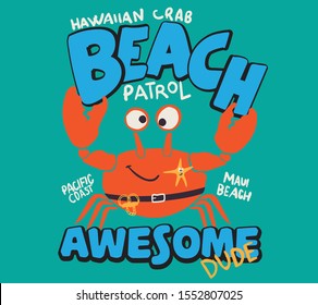 vector cartoon crab charackter illustration