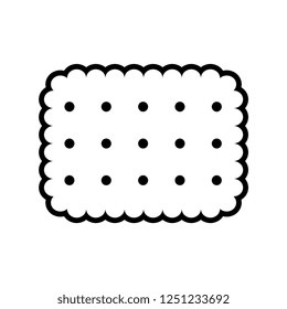 Vector Cartoon Cracker Icon Isolated On White Background