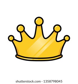 Vector Cartoon Crown Stock Vector (Royalty Free) 1358798045 | Shutterstock