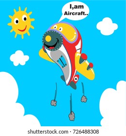  vector cartoon cute airplane