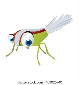 vector cartoon cute animals. Funny insects. 