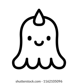Vector Cartoon Cute Character Isolated On White Background