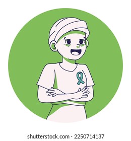Vector Cartoon Cute Character World Cancer Day