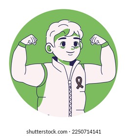 Vector Cartoon Cute Character World Cancer Day