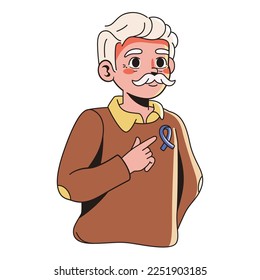 Vector Cartoon Cute Character World Cancer Day