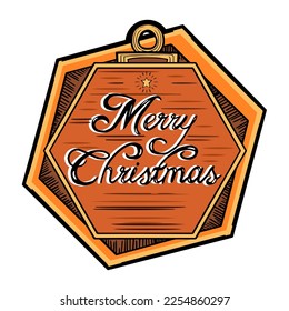 Vector Cartoon Cute Christmas Bauble Illustration Isolated - Shutterstock ID 2254860297