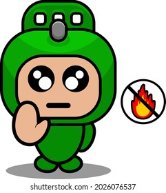 vector cartoon cute doodle rolling pin mascot costume character no fire