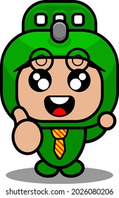 vector cartoon cute doodle rolling pin mascot costume character Businessman