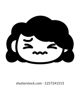 Vector Cartoon Cute Emoji Character With Headache