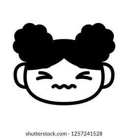 Vector Cartoon Cute Emoji Character With Headache