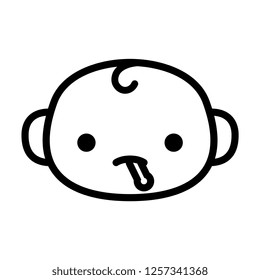 Vector Cartoon Cute Emoji Character With Thermometer