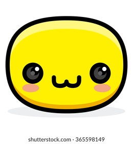 Vector Cartoon Cute Face