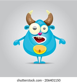 vector Cartoon cute monster