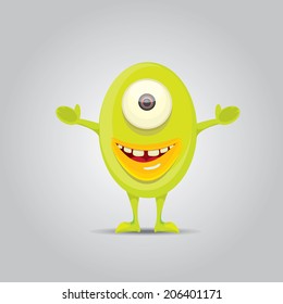 vector Cartoon cute monster