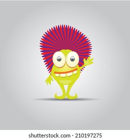vector Cartoon cute monster