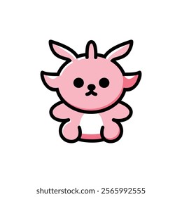 vector cartoon cute rabbit character