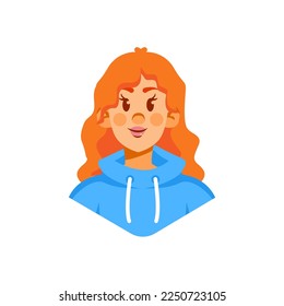 Icono de joven aislado de dibujos animados de vectores