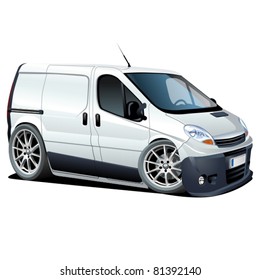 Vector cartoon delivery / cargo van