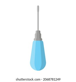 Vector cartoon dental therapy elevator instrument. Dental concept.