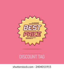 Best price labels comic book style stickers sale Vector Image