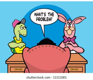vector cartoon of dispute or communications problem