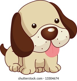 Vector of Cartoon dog