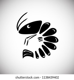 vector cartoon doodle shrimp icon illustration rough style