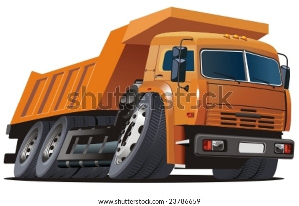 Vector Cartoon Dump Truck More Vector Stock Vector (Royalty Free) 23786659