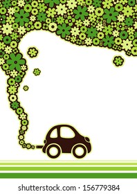 Vector cartoon eco fuel concept. 
