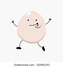 vector cartoon of egg