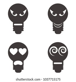 Vector Cartoon Faces Expressions vector set 1 