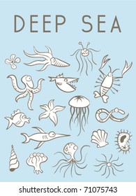 Vector cartoon fauna