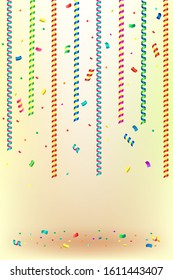 vector cartoon festive abstract scene