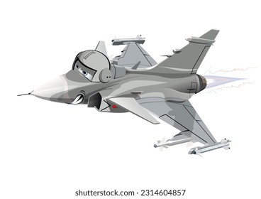 Vector Cartoon fighter. Formato vectorial EPS-10 disponible separado por grupos y capas para una fácil edición