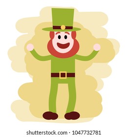 Vector cartoon flat design Character for St. Patrick's Day.