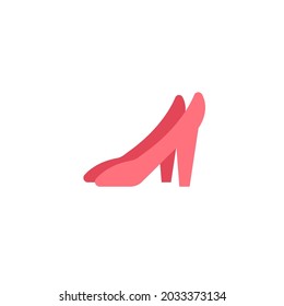 Vector cartoon flat fashionable high heel shoes.New trendy beautiful footwear isolated on empty background-clothing shoe store,shopping and fashion concept,web site banner ad design