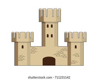 vector cartoon fortress