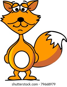 Vector cartoon fox