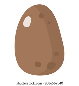 Vector cartoon fresh potato vegetable. Eco food shopping.