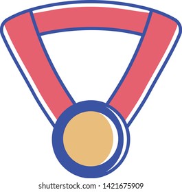 Similar Images, Stock Photos & Vectors of Bronze Medal Flat Icon Vector