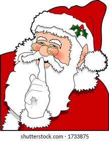 vector cartoon graphic depicting "Santa Claus"