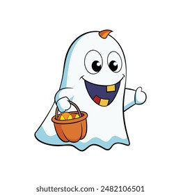 Vector cartoon halloween art design illustration