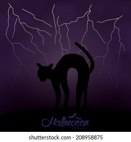 Vector Cartoon Halloween Background Editable With Space For Text