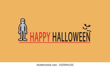 vector cartoon halloween concept design