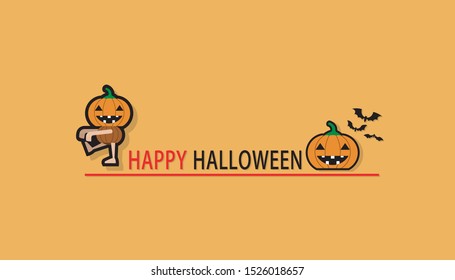 vector cartoon halloween concept design