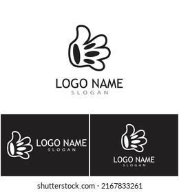 Vector Cartoon Hand Sign. Comics Clip art